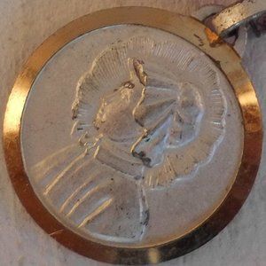 Vintage Saint Elizabeth Ann Seton Relic Pendant